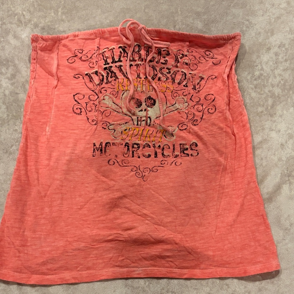 Harley-Davidson Coral Tunic Top fun for any bike event.